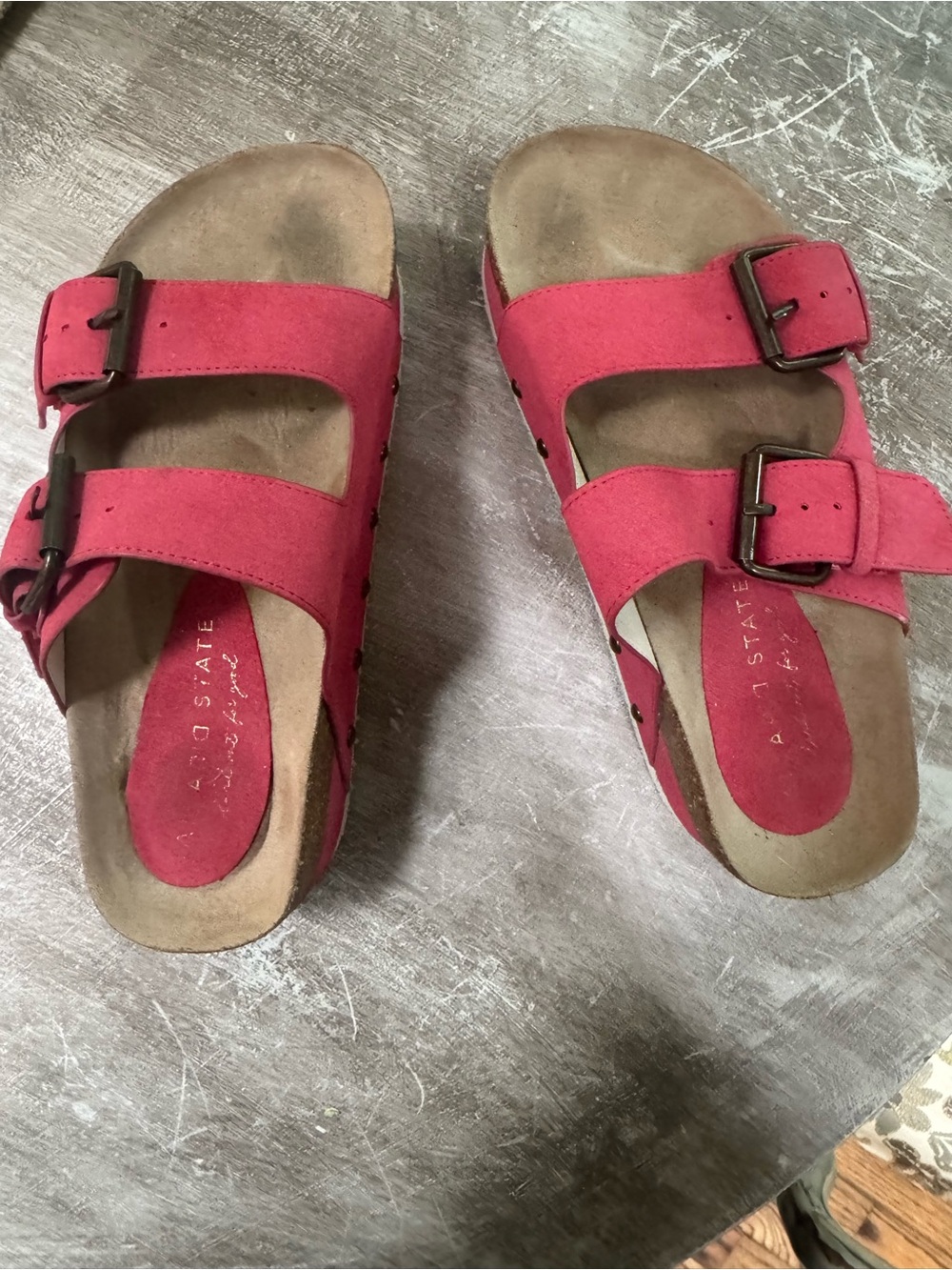 Altar'd State Red Platform Sandals